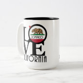 LOVE Lompico 15oz Tweekleurige Koffiemok (Voorkant links)