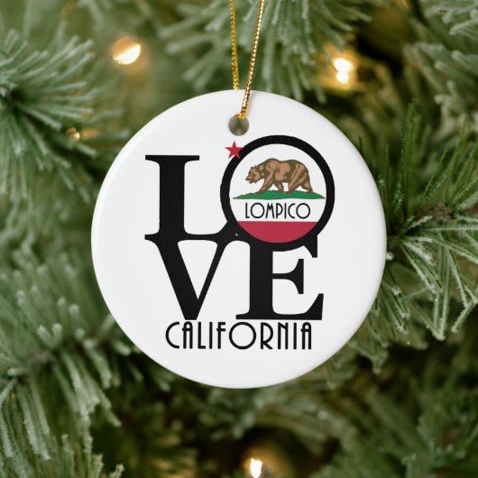 LOVE Lompico California Keramisch Ornament (Boom)