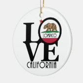 LOVE Lompico California Keramisch Ornament (Links)