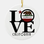 LOVE Lompico California Keramisch Ornament (Voorkant)