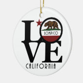 LOVE Lompico California Keramisch Ornament (Links)