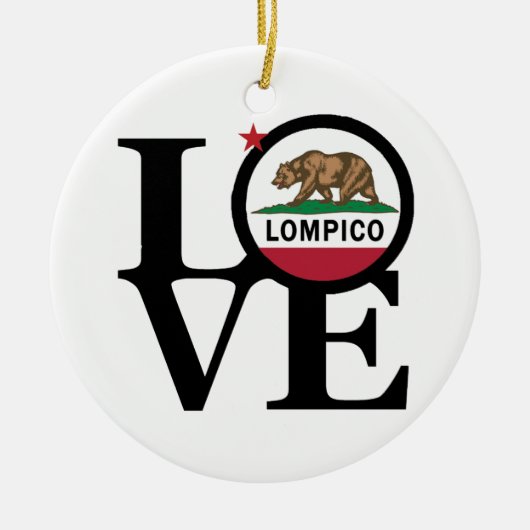 LOVE Lompico Keramisch Ornament (Voorkant)