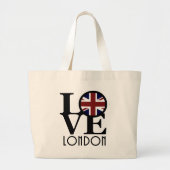 LOVE Londen Grote Tote Bag (Voorkant)