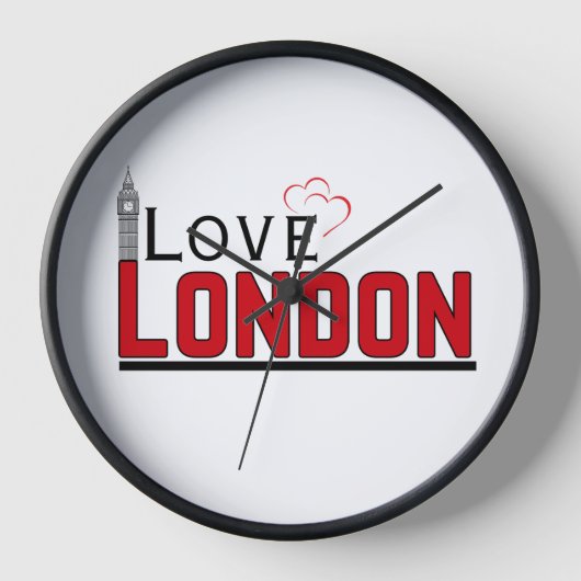 Love Londen Nieuwe Muur Klok design 2025 (Voorkant)
