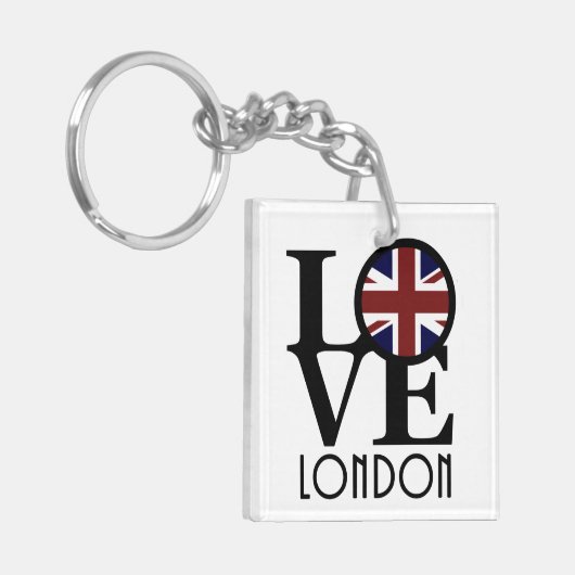 LOVE Londen Sleutelhanger (Voorkant Links)