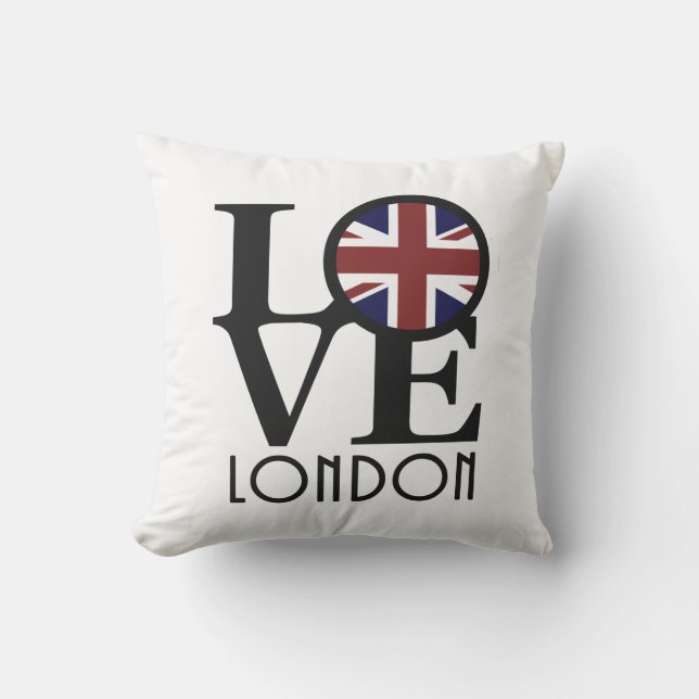 LOVE London Englamd Buitenkussen (Voorkant)