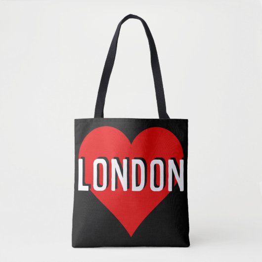 Love London, Verenigd Koninkrijk Tote Bag (Voorkant)