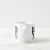 LOVE London (vlag van het Verenigd Koninkrijk) Espresso Kop (Achterkant)