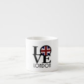 LOVE London (vlag van het Verenigd Koninkrijk) Espresso Kop (Voorkant)
