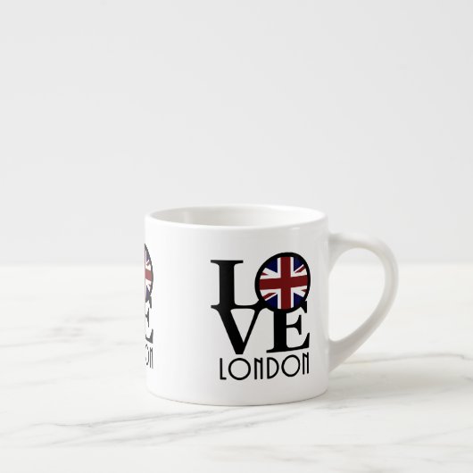 LOVE London (vlag van het Verenigd Koninkrijk) Espresso Kop (Rechts)