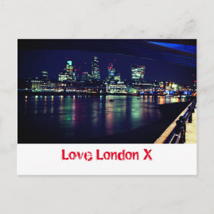 Love London X - City of London Financial District Briefkaart