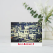 Love London X - St Paul's Cathedral Briefkaart (Staand voorkant)