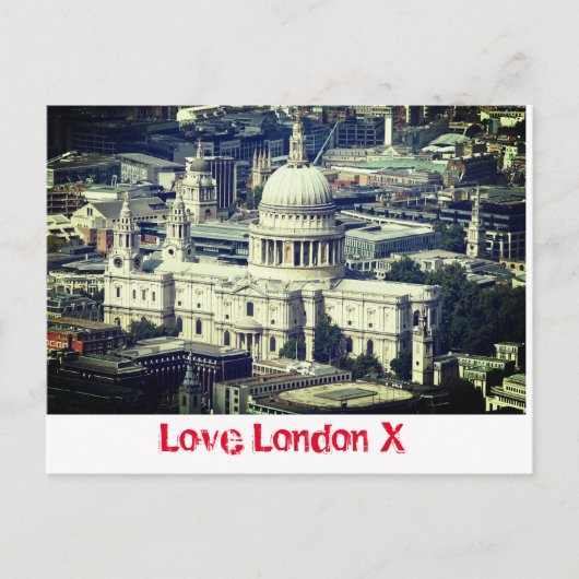 Love London X - St Paul's Cathedral Briefkaart (Voorkant)
