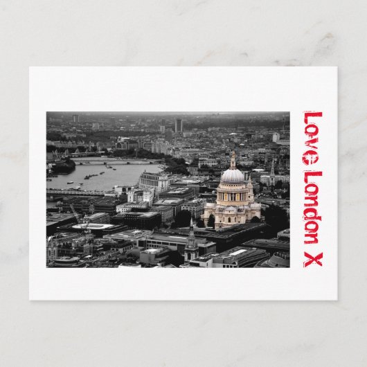 Love London X - St Paul's Cathedral Briefkaart (Voorkant)