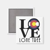 LOVE Lone Tree Colorado Magneet (Voorkant / Achterkant)