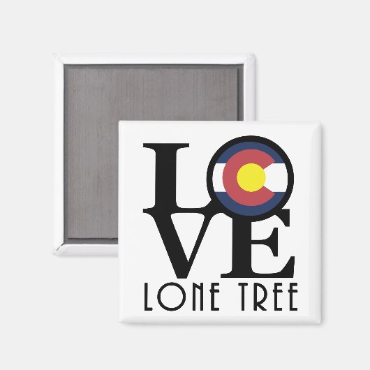 LOVE Lone Tree Colorado Magneet (Voorkant / Achterkant)