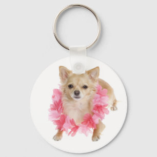 Love Long Hair Chihuahua Puppy Dog Sleutelhanger