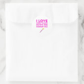 Love Long Walds Down Makeup Section Quote Ronde Sticker (Tas)