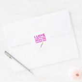 Love Long Walds Down Makeup Section Quote Ronde Sticker (Envelop)