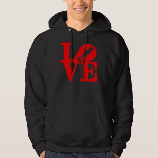love_longboard_red hoodie (Voorkant)