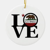 LOVE Los Angeles California Keramisch Ornament (Voorkant)