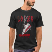 Love Loser 3s Ripping to match Kardinaal Basketbal T-shirt (Voorkant)