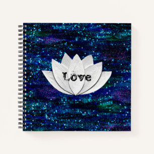 Love Lotus Flower Galaxy Notitieboek