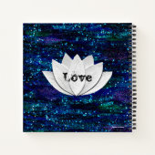 Love Lotus Flower Galaxy Notitieboek (Achterkant)