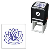 Love Lotus Flower Logo Zelfinktende Stempel (In situ)