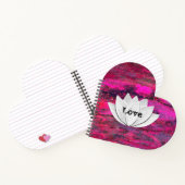 Love Lotus Flower Pink Galaxy Heart Shape-laptop Notitieboek (Binnen)