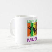 Love Loud Music Coffee Mug Koffiemok (Voorkant links)