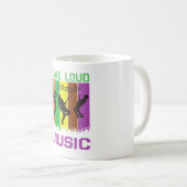 Love Loud Music Coffee Mug Koffiemok (Voorkant rechts)
