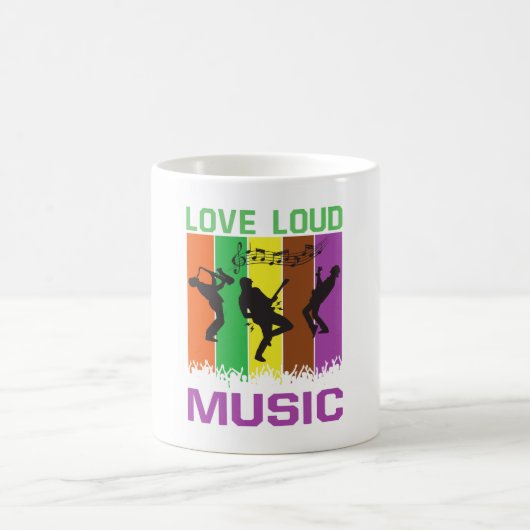 Love Loud Music Coffee Mug Koffiemok (Center)