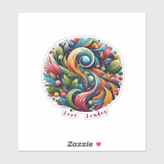 Love Louder Sticker (Vel)