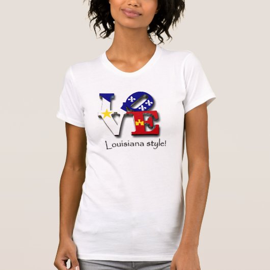 Love Louisiana Style T-shirt (Voorkant)