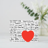 Love Love Briefkaart (Staand voorkant)