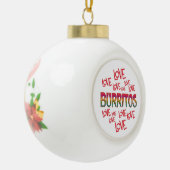 Love Love Burritos Keramische Bal Ornament (Links)
