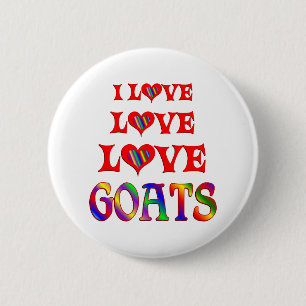 Love Love Goats Ronde Button 5,7 Cm