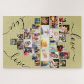Love Love Heart Shaped Photo Collage Legpuzzel (Horizontaal)
