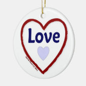 Love Love Keramisch Ornament (Links)