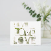 Love Love Love Briefkaart (Staand voorkant)