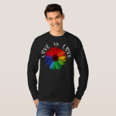 Love Love Love Daisy Lgbt Rainbow Gay T-shirt (Voorkant volledig)
