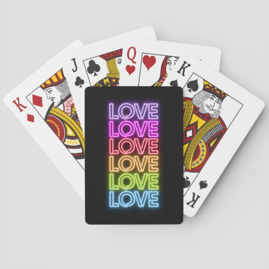 Love Love Love Pokerkaarten (Achterkant)