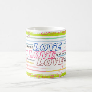 Love Love Love thema mok is alles wat je nodig heb