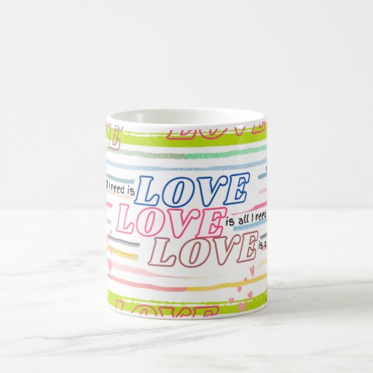 Love Love Love thema mok is alles wat je nodig heb (Center)