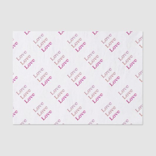 Love Love Love Tissuepapier (Voorkant)