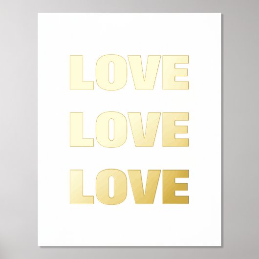 LOVE LOVE LOVE | WAL FOLIE AFDRUKKEN (Voorkant)