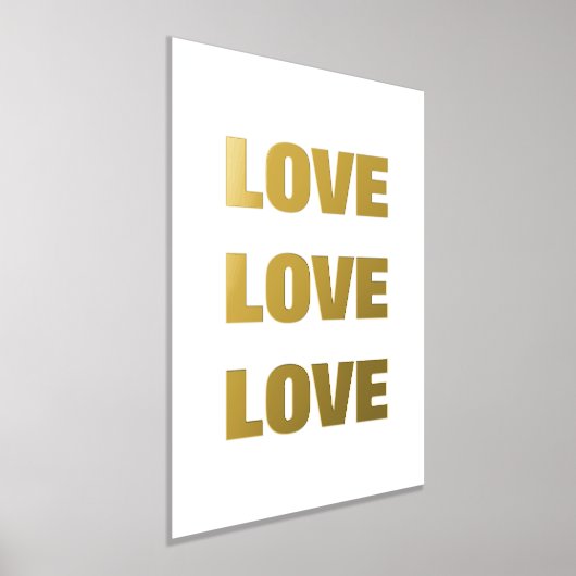 LOVE LOVE LOVE | WAL FOLIE AFDRUKKEN (Laagn)