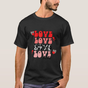 Love Love Love Xoxo Happy Valentine Day Cos T-shirt
