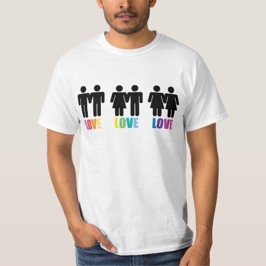 Love Love Rainbow T-Shirt (Voorkant)